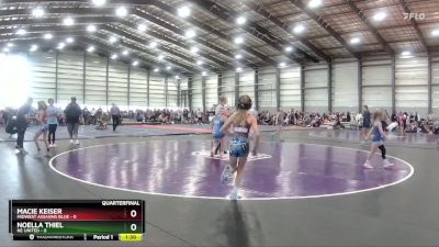 74 lbs Finals (8 Team) - Adriana Ragona, Midwest Assasins Blue vs Steyr Hardison, Girls With Grit Blue