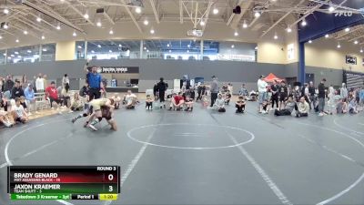 92 lbs Round 3 (8 Team) - Jaxon Kraemer, Team Shutt vs Brady Genard, Mat Assassins Black