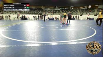120 lbs Consi Of 8 #2 - Khole Laguna, OKC Saints Wrestling vs Jason Spillar, Lexington