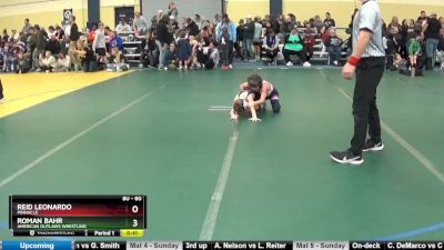 60 lbs Cons. Round 2 - Roman Bahr, American Outlaws Wrestling vs Reid Leonardo, Pinnacle