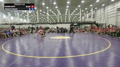 130 lbs Kassie Sapp, Michigan Blue vs Madilyn Peach, Wisconsin