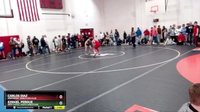 114 lbs Quarterfinal - Carlos Diaz, Southport Wrestling Club vs Ezekiel Perdue, New Castle Youth Wrestling