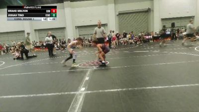 70 lbs Cons. Round 1 - Josiah Tino, FL Scorpions Wrestling Club vs Drake Melton, Backyard Brawlers Midwest