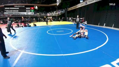 5A 126 lbs Champ. Round 1 - William Braud, Dallas Wilson vs Aidan Rodriguez, Corpus Christi Veterans Memorial