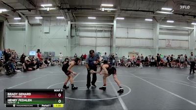 96 lbs Round 2 (8 Team) - Brady Genard, Mat Assassins vs Henry Fedalen, Team GT