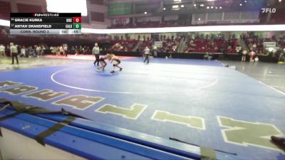 120 lbs Cons. Round 3 - Gracie Kurka, Bishop Kelly vs Anyah Dransfield, Caldwell