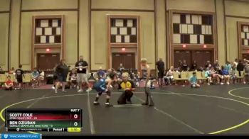 91 lbs Round 3 (6 Team) - Ben Dziuban, Gorilla Grapplers Wrestling vs Scott Cole, Steel Valley Red