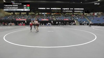 157 lbs Champ. Round 1 - 11 Dylan Straley, Southern Oregon vs Malachia Harris, Cumberlands