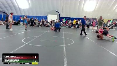 130 lbs Finals (2 Team) - Xavier Hendon, Rogue Wrestling vs Cash Tharp, Neighborhood Wrestling