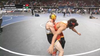 D 1 132 lbs Cons. Round 4 - Draven Jenkins, Terrebonne vs Peyton Breaux, St. Amant