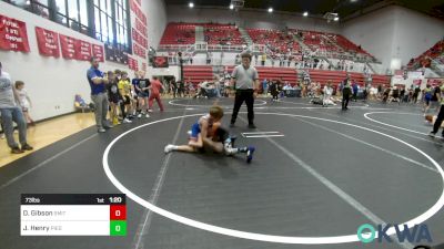 73 lbs Quarterfinal - Desmond Gibson, Smith Wrestling Academy vs Jackson Henry, Piedmont