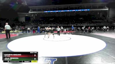 190 lbs Semifinal - Kathryn Hingano, Rio Linda vs Julia Mendoza, Granite Bay