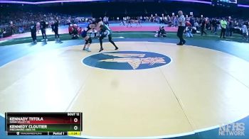 Girls-125 lbs Champ. Round 1 - Kennady Tiitola, Swan Valley HS vs Kennedy Cloutier, Pinconning Area HS