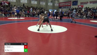 138 lbs Round Of 32 - Jacob Owen, Servite vs Brady Fox, Ponderosa