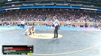 D3-175 lbs Champ. Round 1 - Alex Hicks, Hart HS vs Caden Minton, Corunna HS