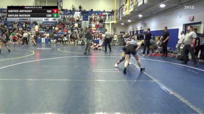 112 lbs Consy 7 - Justice Anthony, Parkersburg South-WV vs Daylee Watson, Conneaut