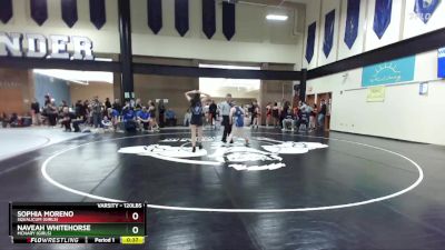 120lbs Cons. Round 3 - Naveah Whitehorse, McNary (Girls) vs Sophia Moreno, Squalicum (Girls)