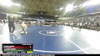 126 lbs Champ. Round 1 - Conner Henry, Enumclaw Yellow Jackets Wrestling Club vs Cohen Berry, UP Outlaw WC