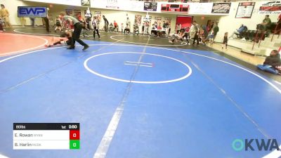 80 lbs Rr Rnd 4 - Easton Rowan, Wyandotte Youth Wrestling vs Bryce Harlin, Muskogee Rougher Youth Wrestling