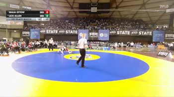 Girls 3A 120 lbs 1st Place Match - Malia Ottow, Snohomish (Girls) vs Lexi Allen, Southridge (Girls)