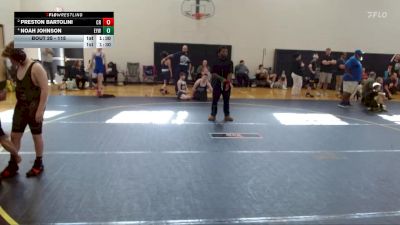 115 lbs Round 2 - Preston Bartolini, Carolina Reapers vs Noah Johnson, Cobra Wrestling Club