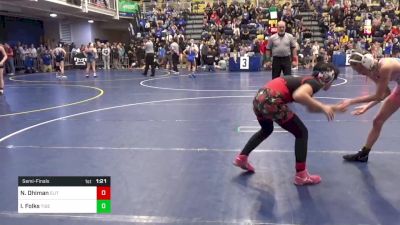 103 lbs Semifinal - Nabhanya Dhiman, Elite vs Isabelle Folks, Tiger WC