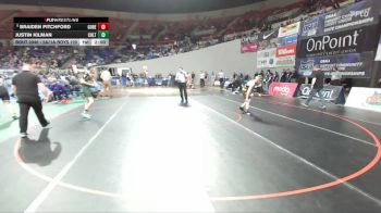 2A/1A Boys 120 Quarterfinal - Braiden Pitchford, Gold Beach Boys vs Justin Kilman, Colton Boys