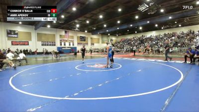 126 Boys Cons. Round 2 - Connor O`Balle, Carlsbad vs Amir Apekov, Rancho Bernardo