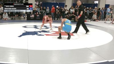60 kg Cons. Sub-rd Of 32 - Nico Emili, The Hunt Wrestling Club vs Brayden Bosh, Sanderson Wrestling Academy