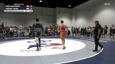 97 lbs Champ. Round 1 - Kody Marschner, Mustang Wrestling Club vs Timothy Young, Army (WCAP)