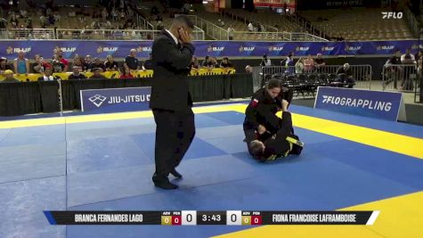 Branca Fernandes Lago vs Fiona Francoise Laframboise 2026 Pan Kids Jiu-Jitsu IBJJF Championship