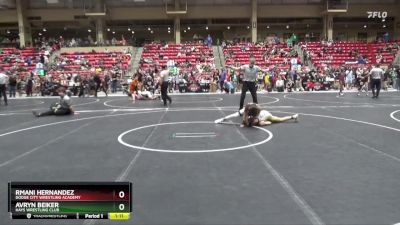 95 lbs Champ. Round 1 - Rmani Hernandez, Dodge City Wrestling Academy vs Avryn Beiker, Hays Wrestling Club