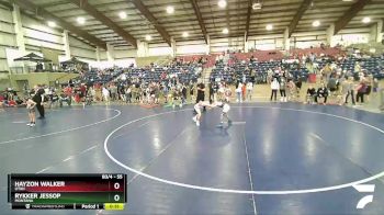 55 lbs Cons. Semi - Rykker Jessop, Montana vs Hayzon Walker, Utah