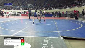 92 lbs Consi Of 8 #1 - Dax Delacerda, Bristow vs Ashton Fee, Enid Junior High