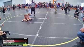 50 lbs Quarterfinal - Calvin Dawson, Eastside Youth Wrestling vs Grey McIntosh, Ninty Six Wildcats