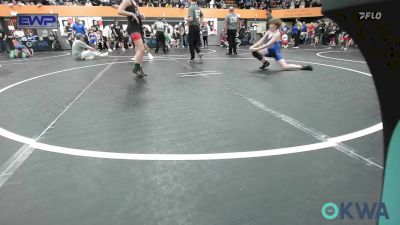 85 lbs Consi Of 4 - Kardyn Prasch, Harrah Little League Wrestling vs Jaidyn Wilson, Mustang Bronco Wrestling Club