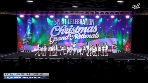 Thunder Elite - Voltage [2025 L1 Youth - D2 - Medium] 2025 Spirit Celebration Christmas Grand Nationals