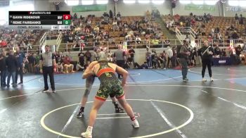 140 lbs Cons. Round 5 - Reme Fairbanks, Warriors vs Gavin Ridenour, Wapakoneta
