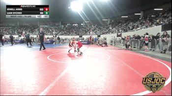 76 lbs Quarterfinal - Jewell Arms, Redskins Wrestling Club vs Liam Dyches, Bartlesville Wrestling Club