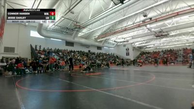 109-113 lbs Round 1 - Connor Hansen, Worland Middle School vs Jesse Oakley, Lander Middle School