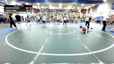 190 lbs Quarterfinal - Delton Kaufman, Mountain View (Mesa) High School vs Logan Ulmer, Santiago (Corona)