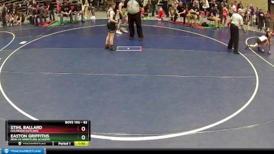 82 lbs Cons. Round 4 - Stihl Ballard, Colorado Outlaws vs Easton Griffiths, Iron Co Wrestling Academy