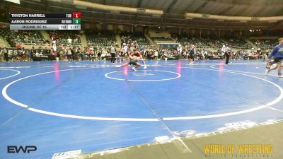 110 lbs Round Of 16 - Tryston Harrell, Team Conquer Wrestling vs Aaron Rodriguez, Jflo Trained