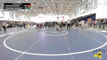 56 lbs Quarterfinal - Christiano Jaramillo, Empire Wrestling Academy vs Kash Schooonver, Portville Youth Wrestling Club