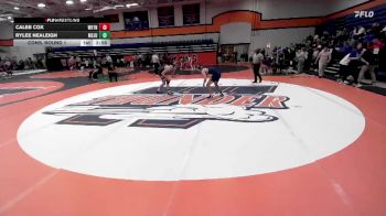 157 lbs Cons. Round 1 - Rylee Nealeigh, Mount St. Joseph University vs Caleb Cox, Wheaton