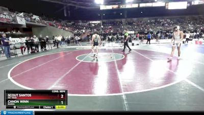 120 lbs Cons. Semi - Scout Santos, Mt. View vs Canon Winn, Burns