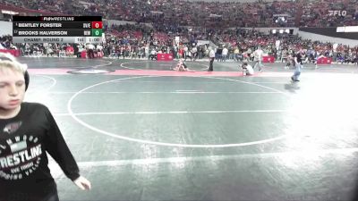 97 lbs Champ. Round 2 - Bentley Forster, Spring Valley / Elmwood vs Brooks Halverson, RT Elite Wrestling