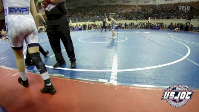 92 lbs Quarterfinal - Sawyer Dobbs, Blanchard Wrestling Club vs Salma Martinez, El Reno Wrestling Club