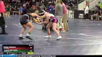 110 lbs Cons. Round 2 - Rorie Wiedow, Decorah vs Alexis Ver Meer, Charles City