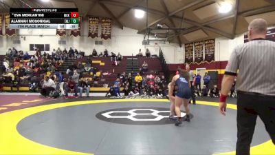 170 lbs 7th Place Match - Eva Mercantini, Hickory HS vs Alannah McGonigal, East Liverpool HS